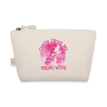 Cancer Witch Pink Breast Cancer - Organic Pouch - nature - Front