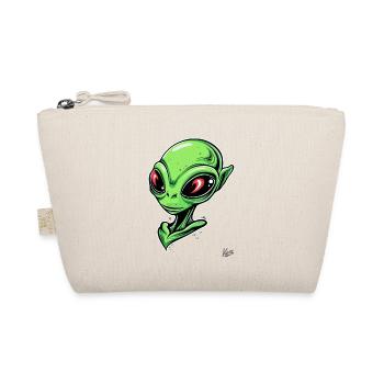 Super-Schicker Alien - Bio-Täschchen - Natur - Vorne