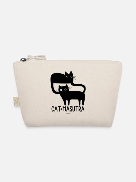 Cat Masutra! - Organic Pouch - nature - Front