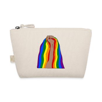 Raise your fist and be proud - Organic Pouch - nature - Front