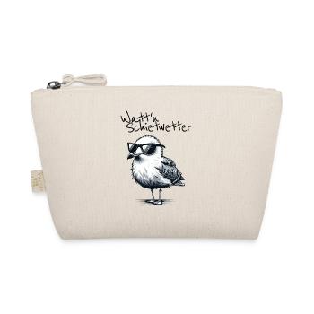 Watt'n Schietwetter Coole Möwe Nordsee Spruch - Organic Pouch - nature - Front