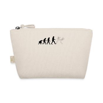 Funny Karate stick figure Funny Karate Evolution - Organic Pouch - nature - Front