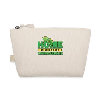 La maison est là où mon caméléon est la panthère voilée - Trousse biologique - nature - Devant