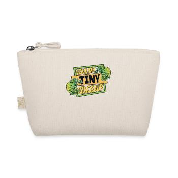 J’adore mon petit dinosaure panthère voilée amoureuse - Trousse biologique - nature - Devant