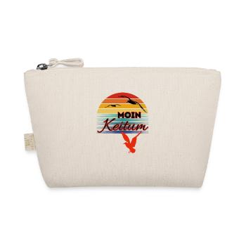 Moin Keitum mit Möwe im Retro Style-Sylt-Keitum - Bio-Täschchen - Natur - Vorne