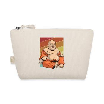 Retro Buddhist Symbol Statue Priest Buddhism - Organic Pouch - nature - Front