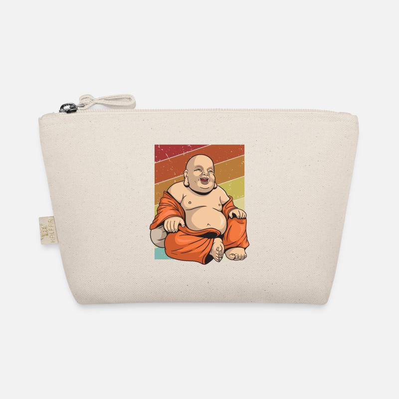 Retro Buddhist Symbol Statue Priest Buddhism Organic Pouch