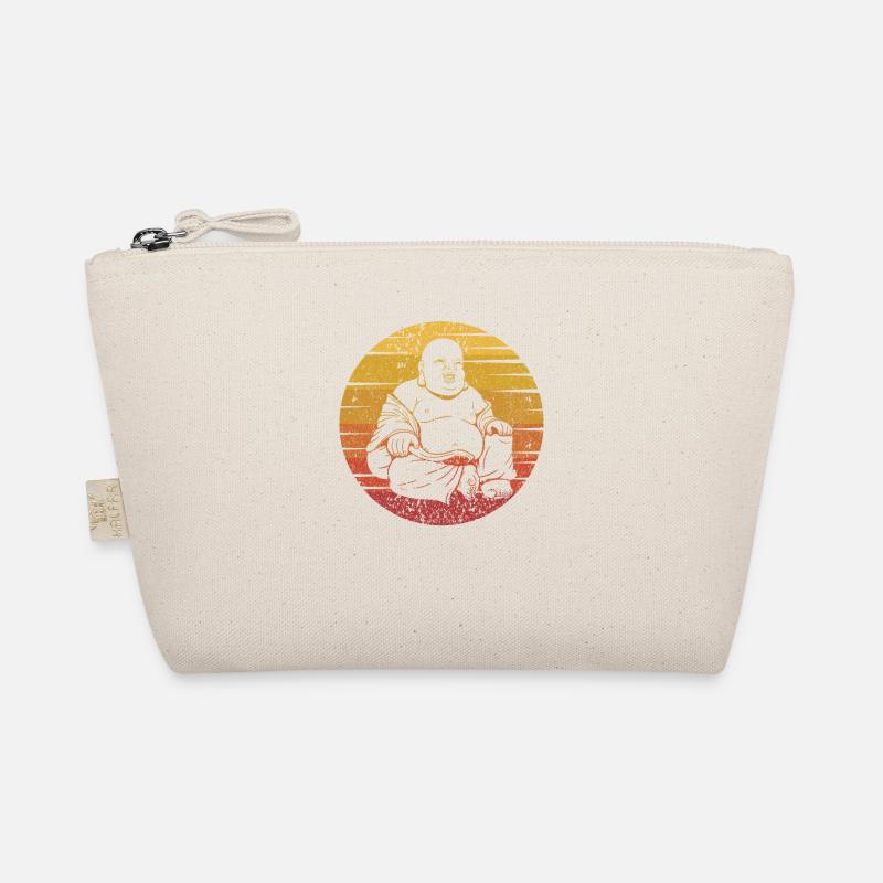Retro Buddhist Symbol Statue Priest Buddhism Organic Pouch