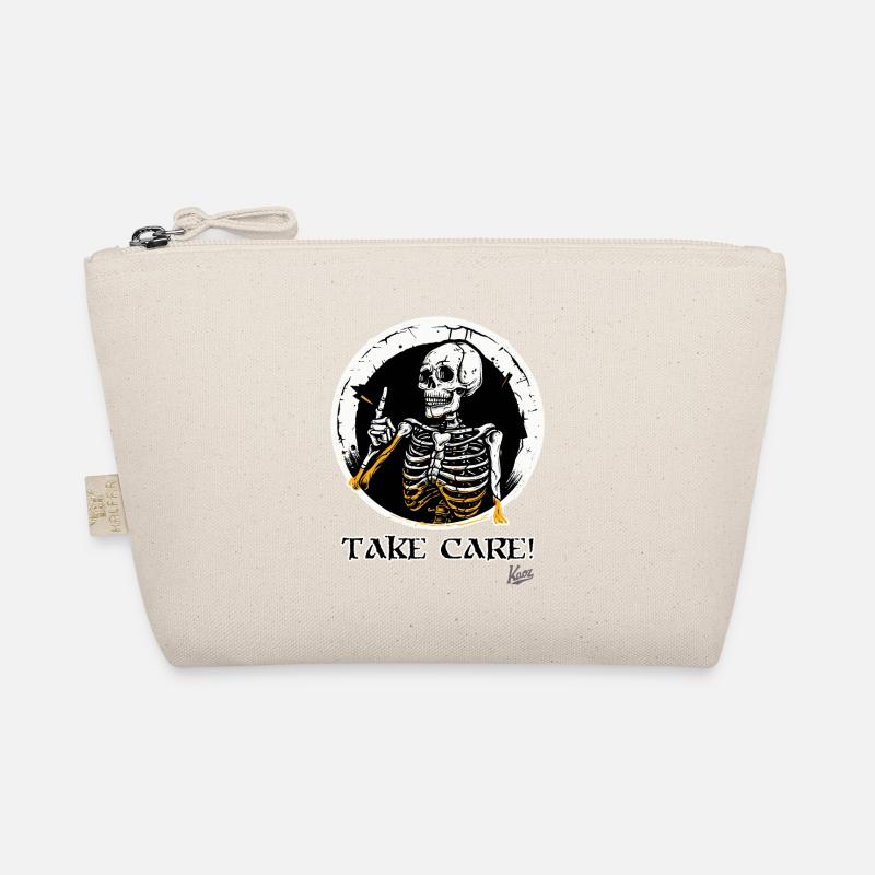 Skelett-Schädel-Rat: Pass Auf! Bio-Täschchen
