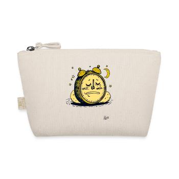 Tired alarm clock in sleep with moon and stars - Organic Pouch - nature - Front