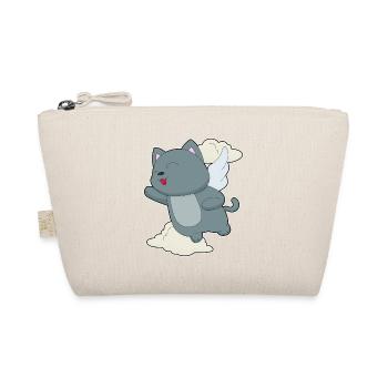 Cat Angel Wings - Organic Pouch - nature - Front