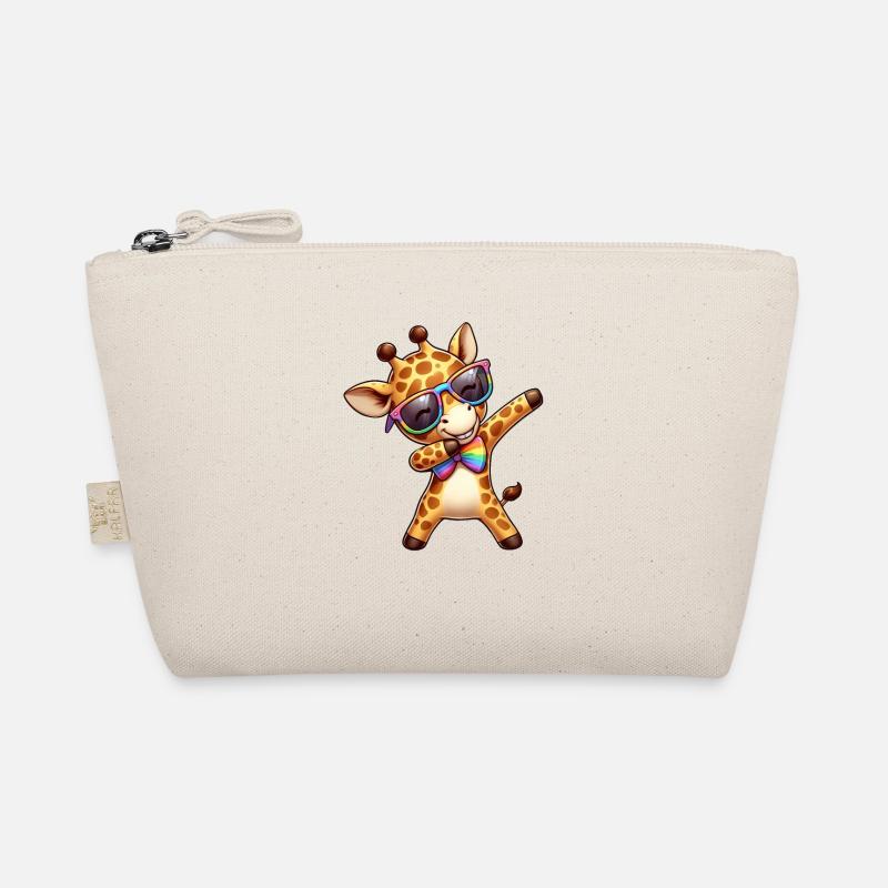 Coole Regenbogen Giraffe dabbing LGBT Bio-Täschchen