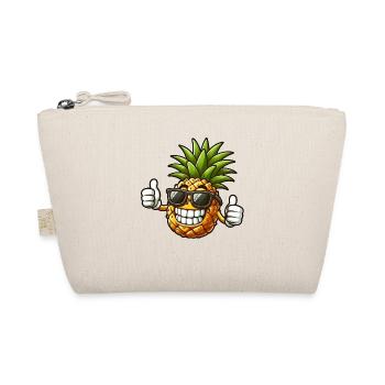 Cool Pineapple Sunglasses Fruity - Organic Pouch - nature - Front