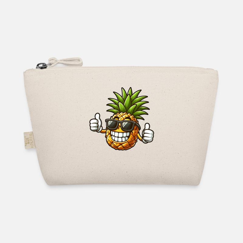 Cool Pineapple Sunglasses Fruity Organic Pouch