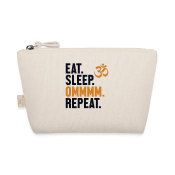 Eat Sleep Ommmm Repeat Buddhist Symbol Statue - Organic Pouch - nature - Front