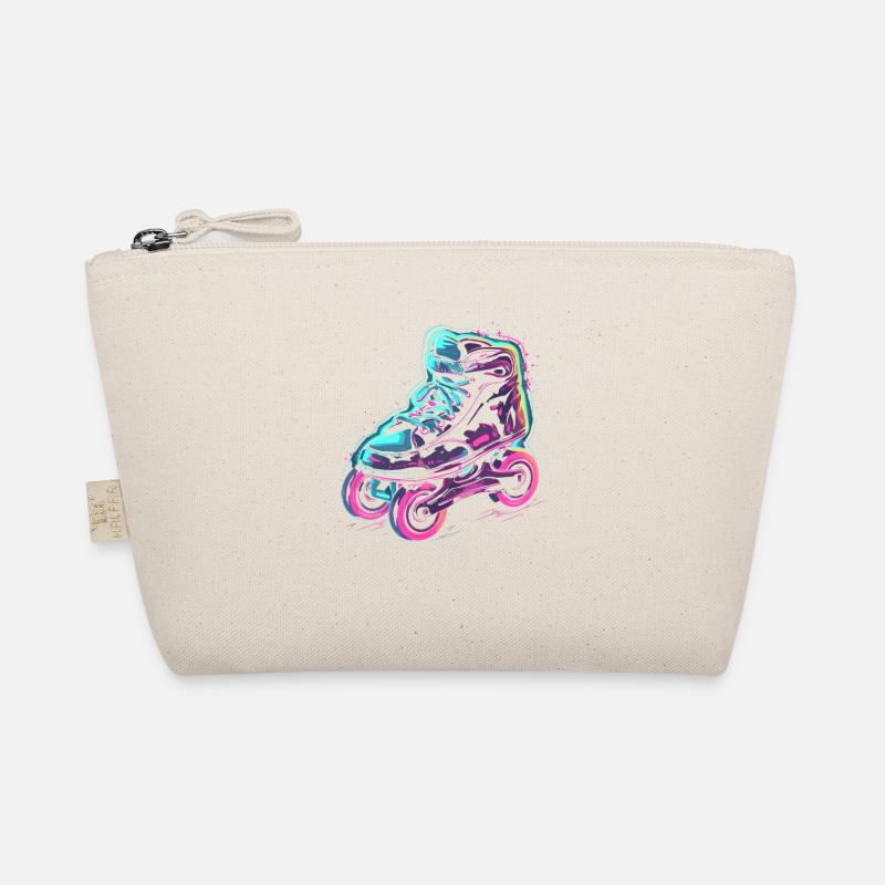 Roller Skates Steampunk Organic Pouch