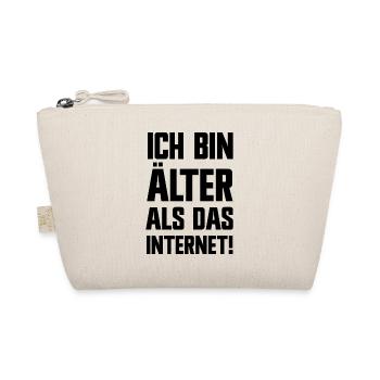 Ich bin älter als das Internet lustige Sprüche - Bio-Täschchen - Natur - Vorne