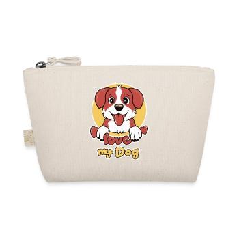 ICH LIEBE MEINEN HUND - Bio-Täschchen - Natur - Vorne