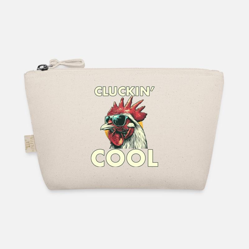 Cluckin' Cool White Poulet dans des lunettes de soleil Oeuf Trousse biologique