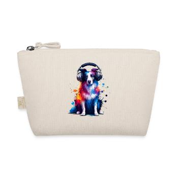 Casque Splash Art coloré Border Collie - Trousse biologique - nature - Devant