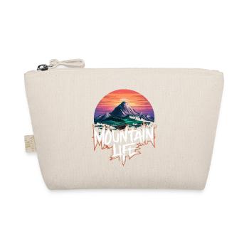 Breathtaking Mountain Moon with Sunset - Organic Pouch - nature - Front
