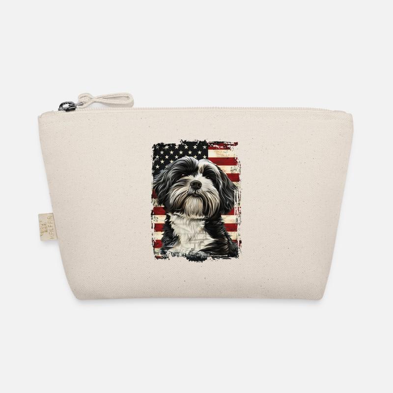 Tibet Terrier Amerika Usa - Bio-Täschchen - Natur