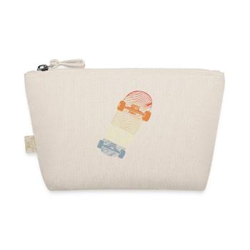 Vintage Skateboard Line Art - Organic Pouch - nature - Front