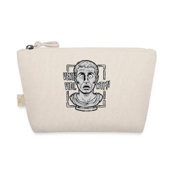 Clever Caricature Caesar Veni Vidi WTF Design - Organic Pouch - nature - Front