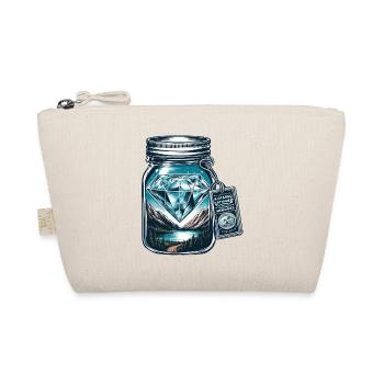 Nature paysage de montagne avec diamant dans un pot Mason - Trousse biologique - nature - Devant