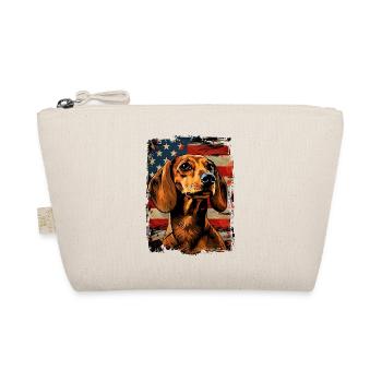 Dachshund America Usa - Organic Pouch - nature - Front