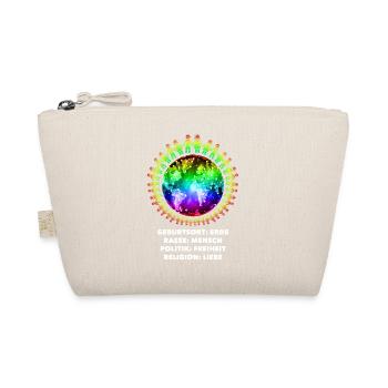 against racism, against the right, against Nazis, love - Organic Pouch - nature - Front