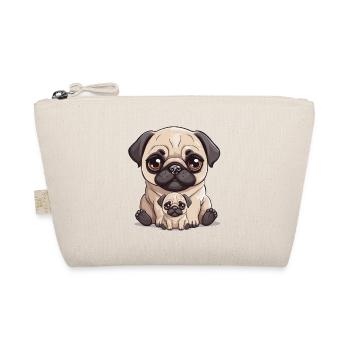 Carlin Chien Chiens Maman Enfant Bébé Chiens - Trousse biologique - nature - Devant