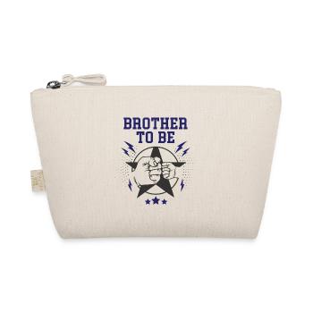 Brother To Be Geschwister Babyparty Bruder werden - Bio-Täschchen - Natur - Vorne
