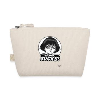 Fille de dessin animé japonais : le travail est ennuyeux - Trousse biologique - nature - Devant