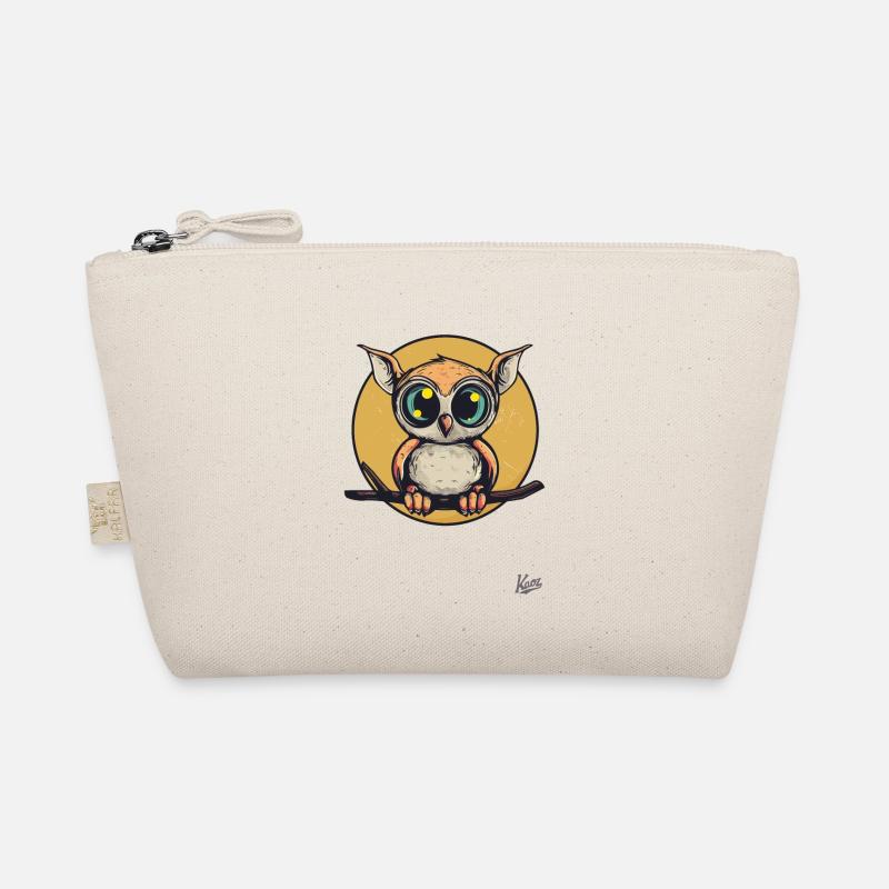 Funny owl with giant mouse ears Organic Pouch