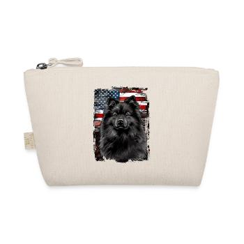 Keeshond America Usa - Organic Pouch - nature - Front
