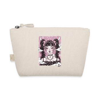 Super Cool Beauty: Grunge Emo Girl - Organic Pouch - nature - Front