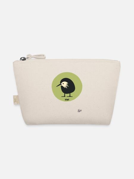 Abstract comic kiwi bird - Organic Pouch - nature - Front