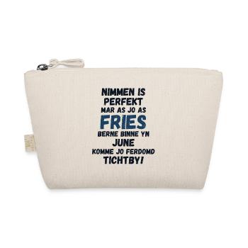 Gift idea for Frisians born in June - Organic Pouch - nature - Front