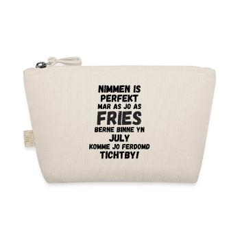 Funny Frisian text for birthdays born in July - Organic Pouch - nature - Front