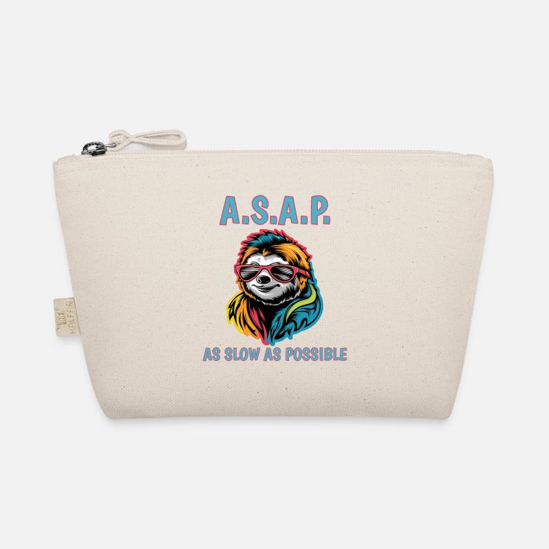 ASAP As Slow As Possible Cool Sloth Fun Quote Organic Pouch