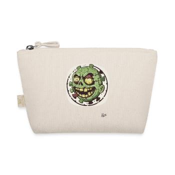 Dämlich Lustiger Zombie-Puzzle-Kopf - Bio-Täschchen - Natur - Vorne