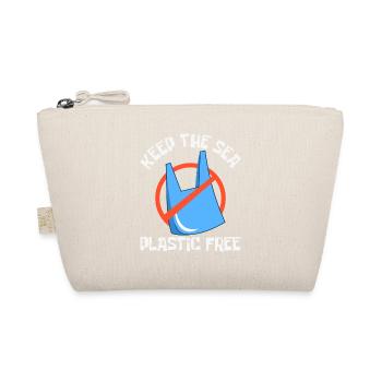 Bathing beach & sea plastic-free against pollution - Organic Pouch - nature - Front