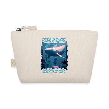 Bathing beach & sea plastic-free against pollution - Organic Pouch - nature - Front