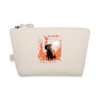 Capybara en flammes C’est du Fine Meme Art - Trousse biologique - nature - Devant