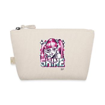pretty girl shining with diamonds and jewels - Organic Pouch - nature - Front