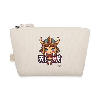 cute chibi barbarian viking girl - Organic Pouch - nature - Front