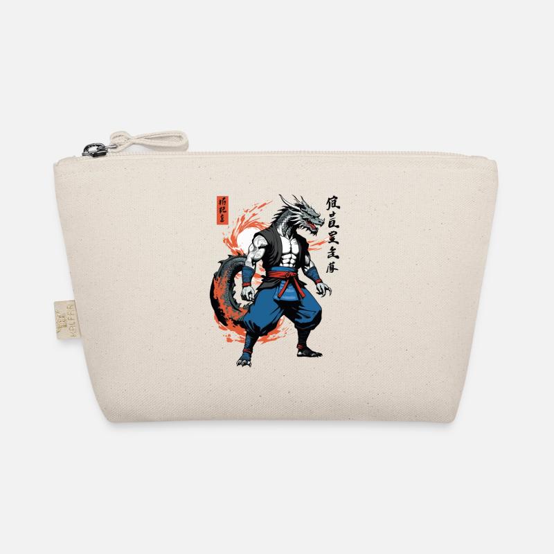 Samouraï Dragon Vintage Ukiyo-e Style Artwork Trousse biologique