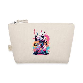 Chat samouraï Vaporwave Esthétique Japon Art - Trousse biologique - nature - Devant