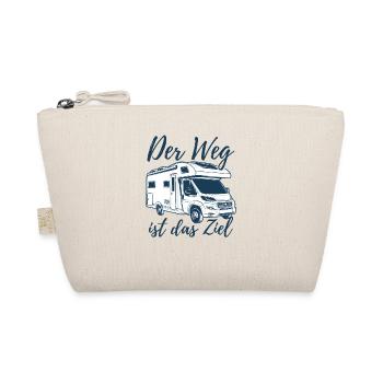 Der Weg ist das Ziel, Camper - Camping - Spruch - Bio-Täschchen - Natur - Vorne